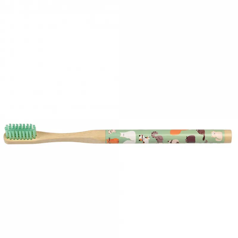 Brosse à dents en bambou enfant Rex London Nine Lives