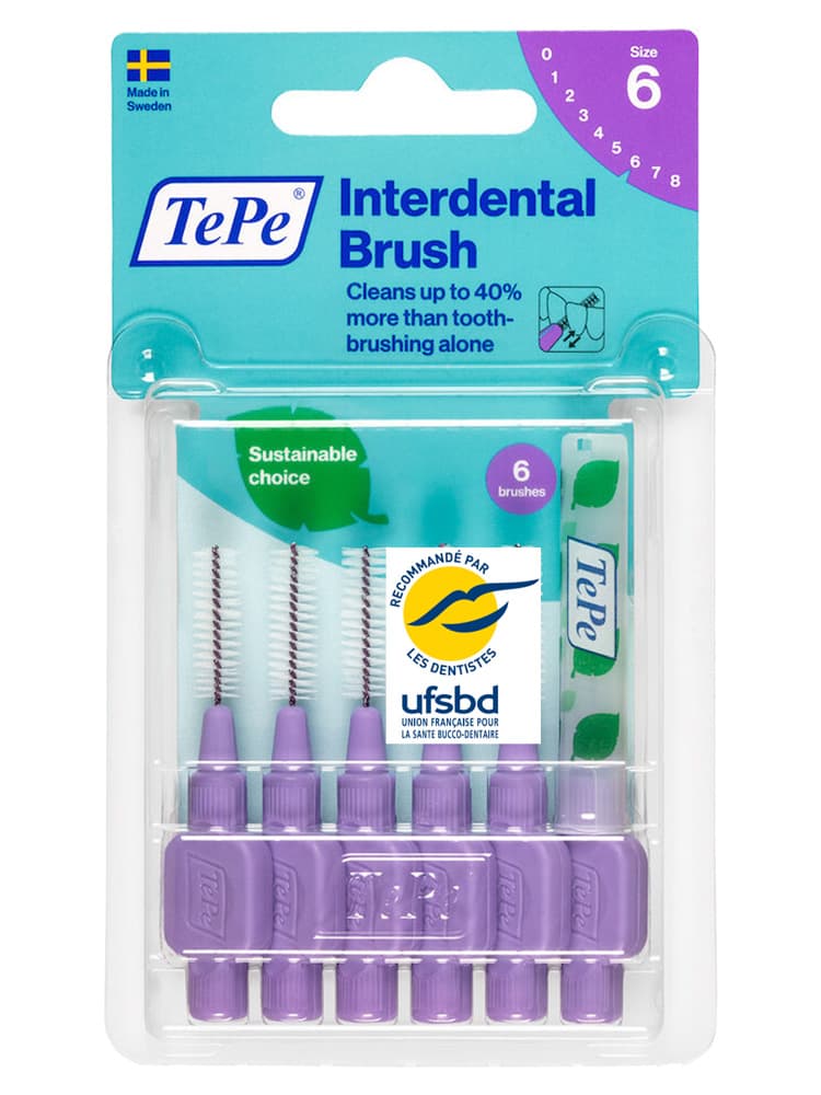 TePe Interdental Brush 6 Brossettes Interdentaires - Taille : 6